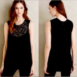 NWT Velvet Gold Embroidered Top Anthropologie